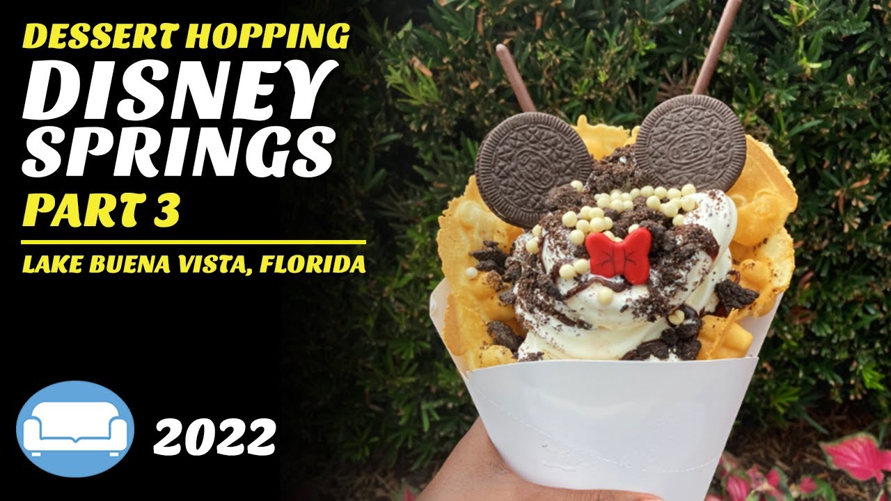 More Dessert Hopping in Disney Springs| Dole Whips, Bubble Waffles, Ice Cream and More!