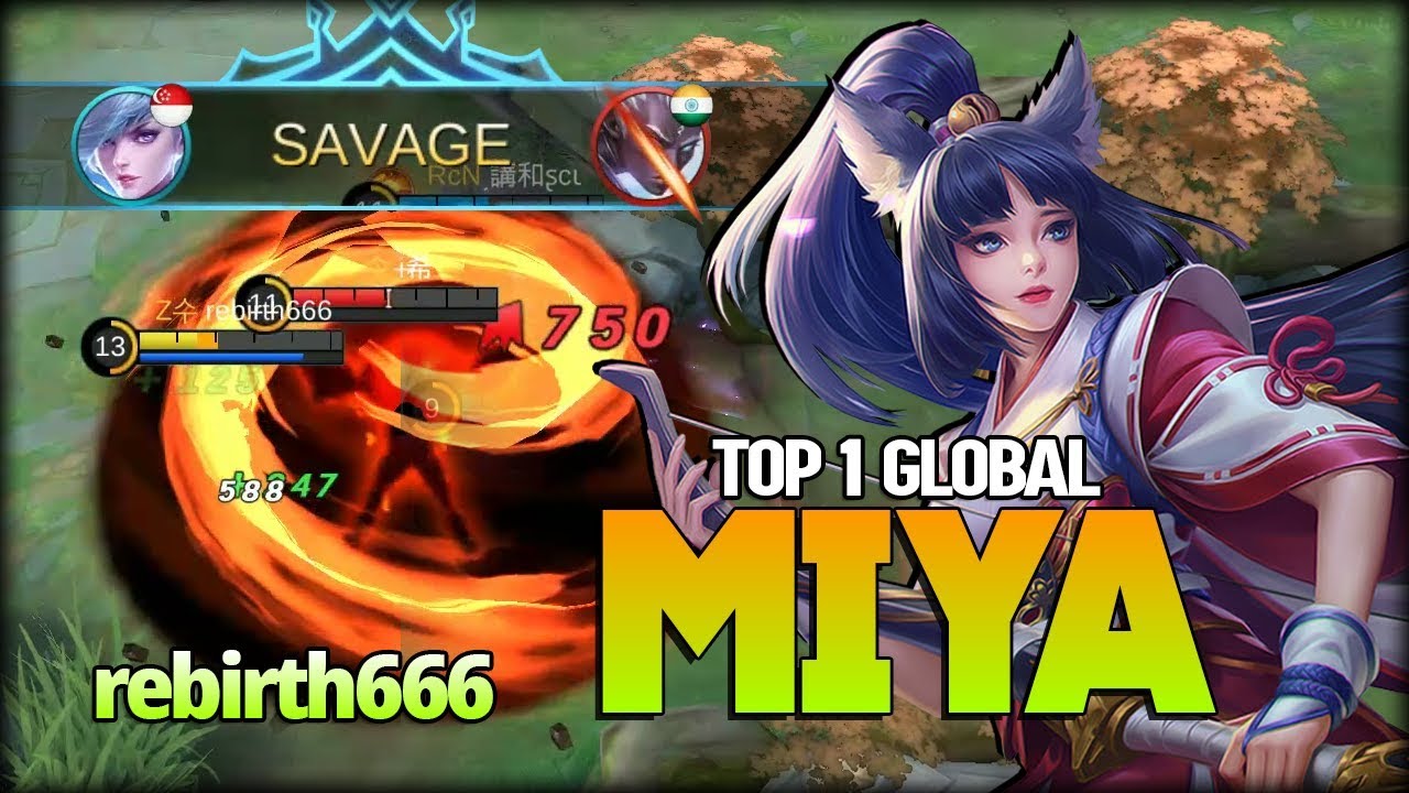 SAVAGE!! Be Careful of My Arrow! rebirth666 Top 1 Global Miya - Mobile Legends