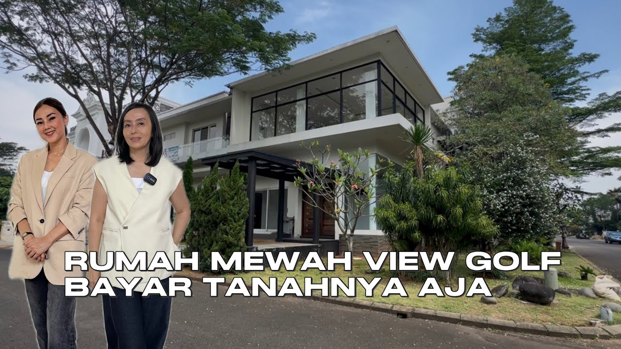 Kapan Lagi Beli Rumah Mewah Bayar Harga Tanahnya Aja ? View Golf Yang Bagus Lagi Ada Danau nya 🤩