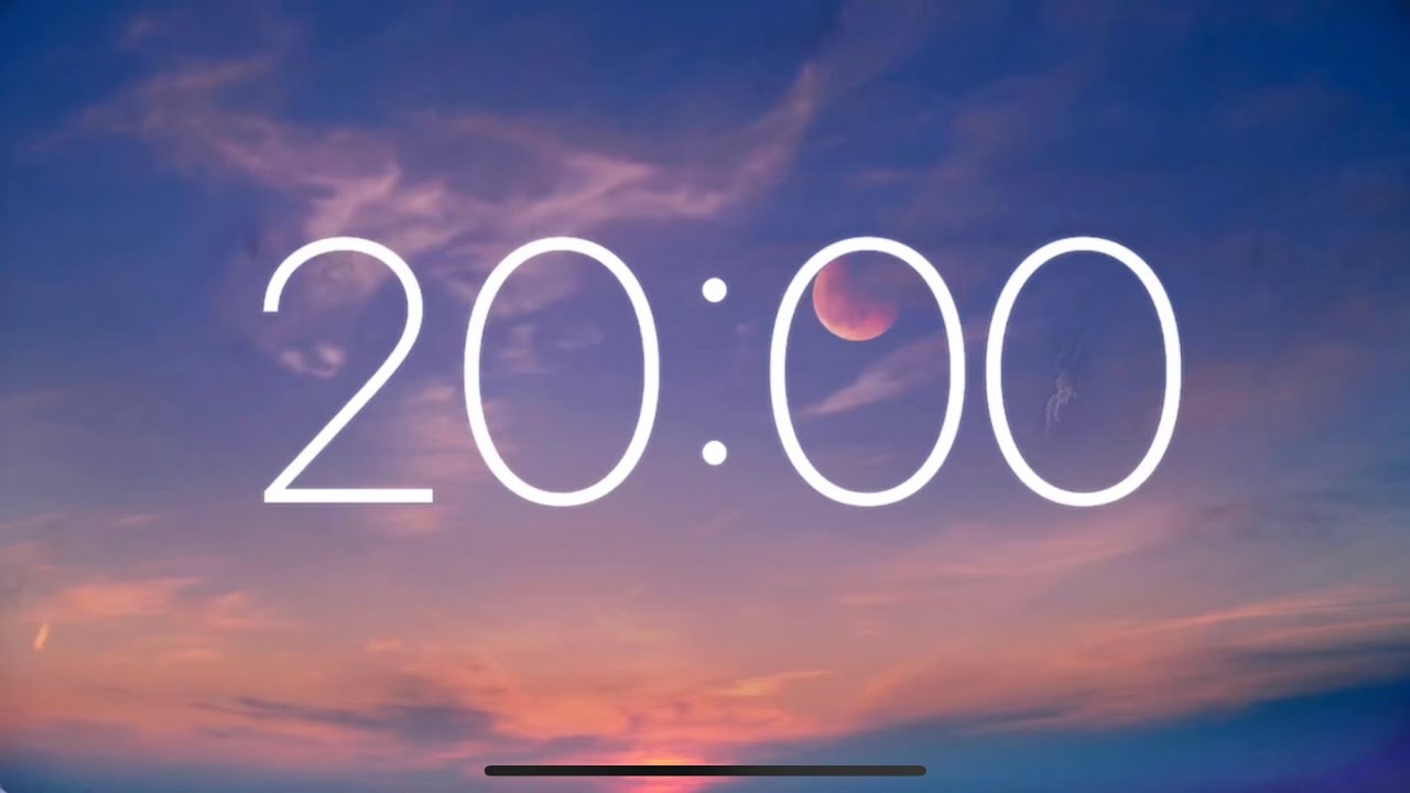 20 Minute Timer - Relaxing Sunset Music