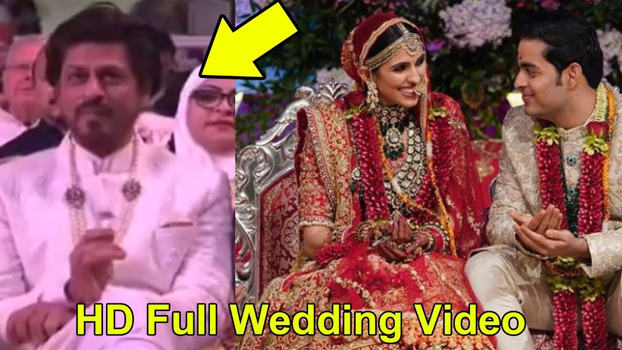 HD Full Wedding Video OF Akash Ambani & Shloka Mehta & Srk Attend All The Wedding Ceremony