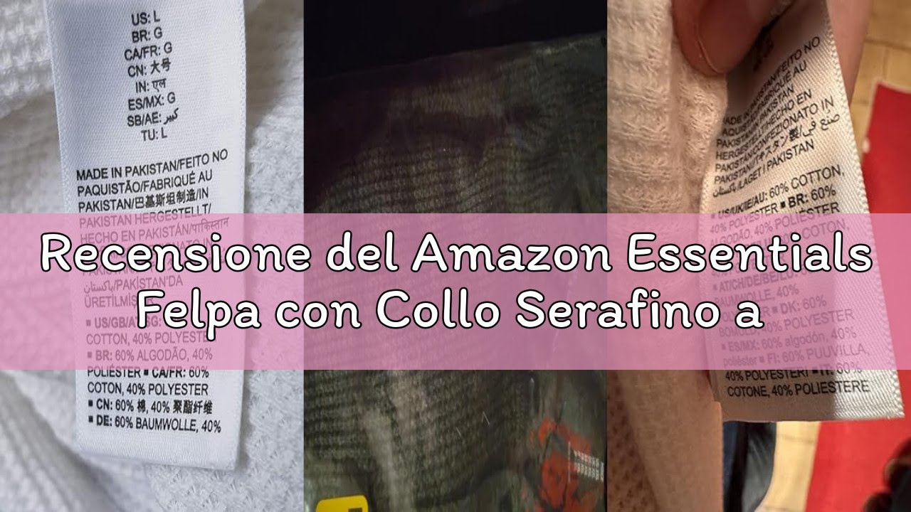 Recensione del Amazon Essentials Felpa con Collo Serafino a Nido D’Ape a Maniche Lunghe Slim Uomo