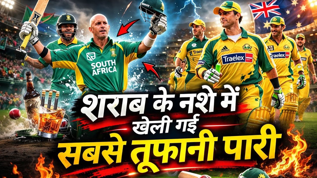 Drunk Herschelle Gibbs Absolutely Smashed Australia I South Africa vs Australia 434 Run Chase