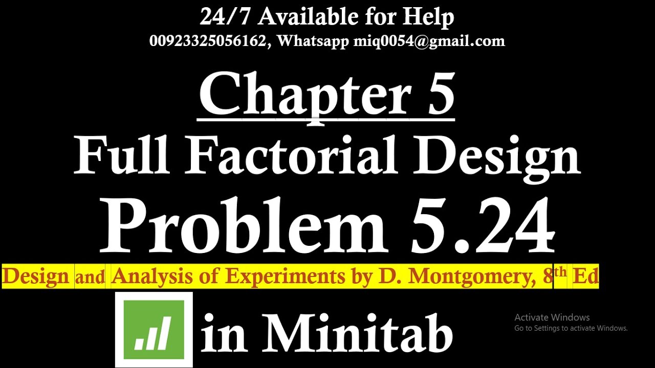 Full Factorial Design Problem Solved in Minitab with Interpretation | Experimental Design | DOE