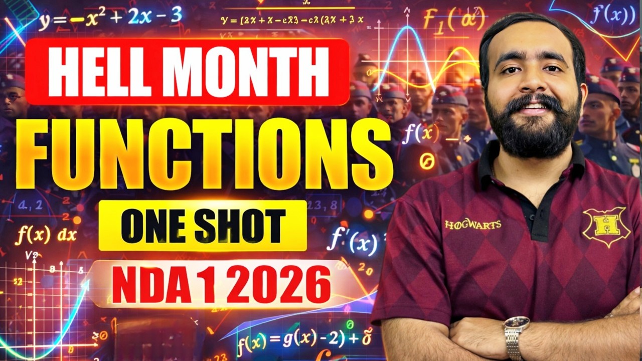 Functions - One Shot || Hell Month || NDA 1 2026 || 25 Marks Confirmed || Arpit Sir
