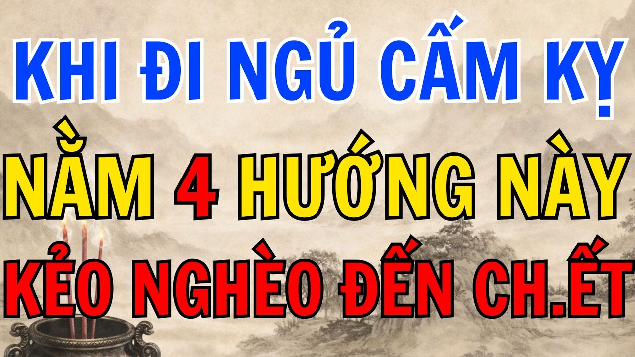 Khi Đi Ngủ Cấm Quay Đầu Về 4 Hướng Đại Kỵ Này – Phật Dạy Sai Là Hao Tài, Nghèo Cả Đời