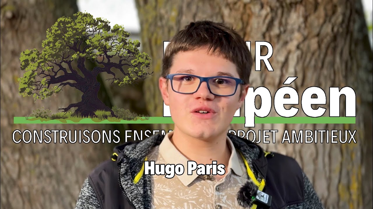 Portrait de Hugo Paris, membre de la liste Espoir Loupéen