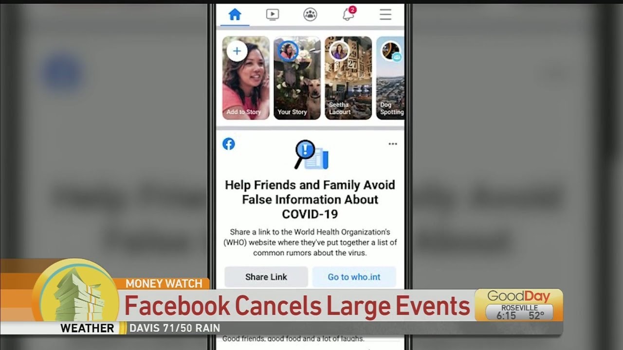 Moneywatch: Facebook Cancels Large Events