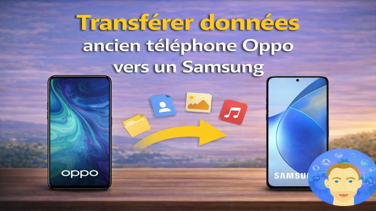 Transférer données ancien téléphone Oppo vers un Samsung