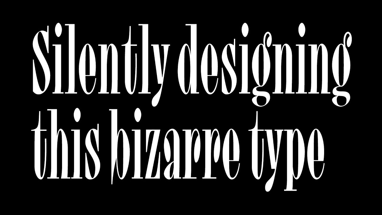 Quickly designing a typeface | type design in Glyphs app