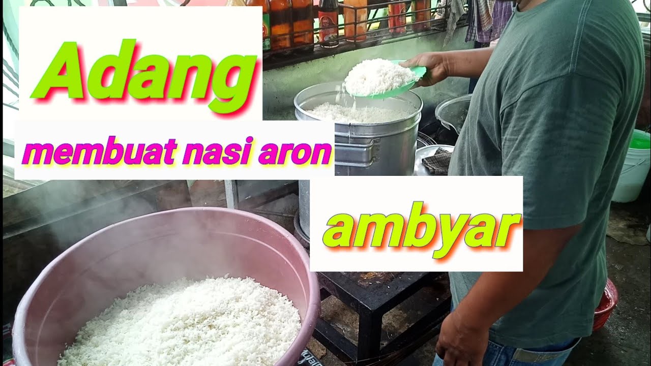 nasi aron [] begini cara masaknya supaya nasi bisa ambyar dan mudah untuk di goreng