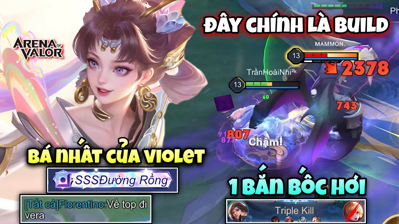 Đây Chính Là Build Mạnh Nhất Của Violet “ 1 Bắn Bốc Hơi Là Có Thật “ Lụm 3 Sao Trên Rank Cao Thủ