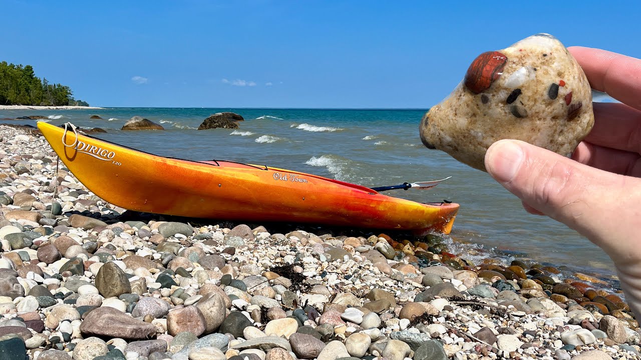 Lake Huron Puddingstone Hunting by Kayak
