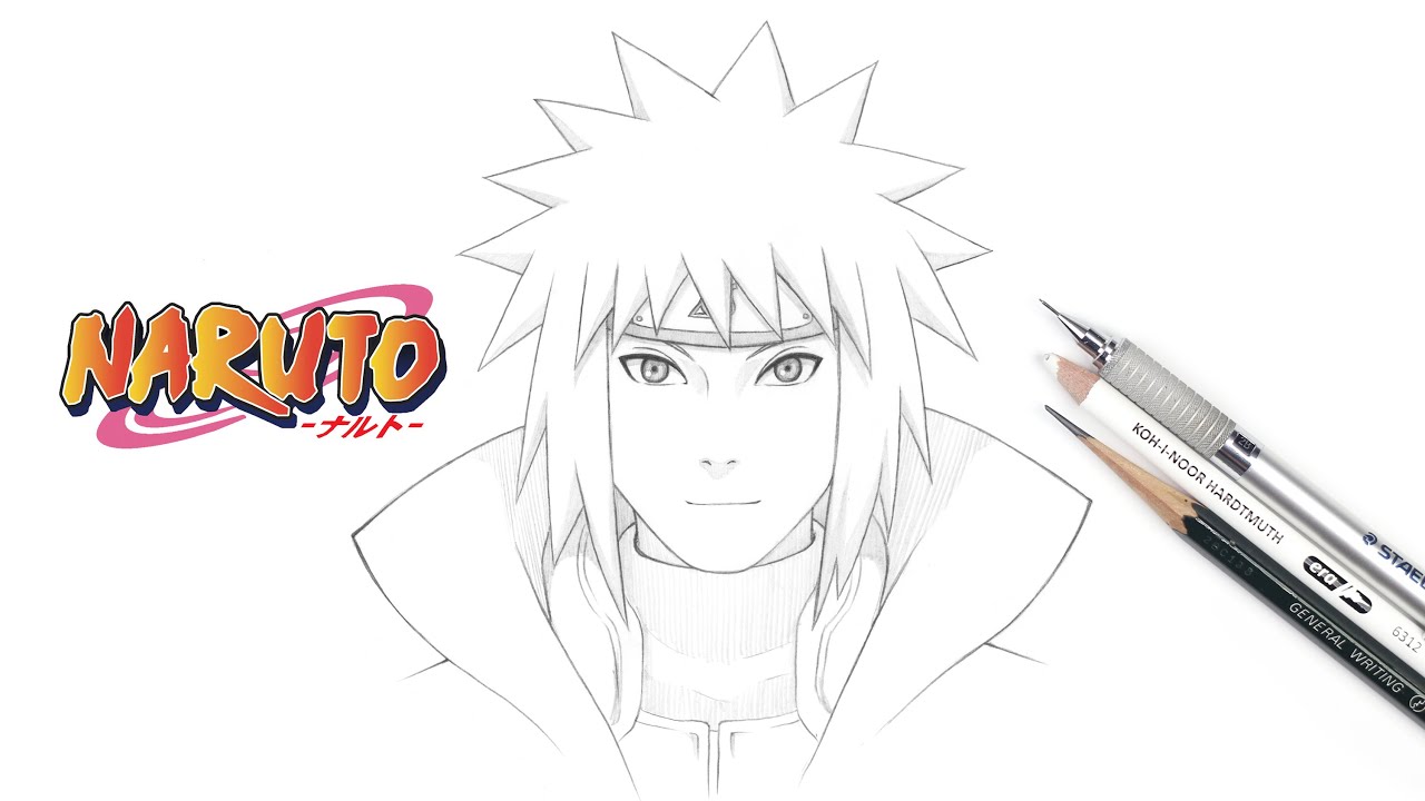 How to draw Namikaze Minato | Naruto