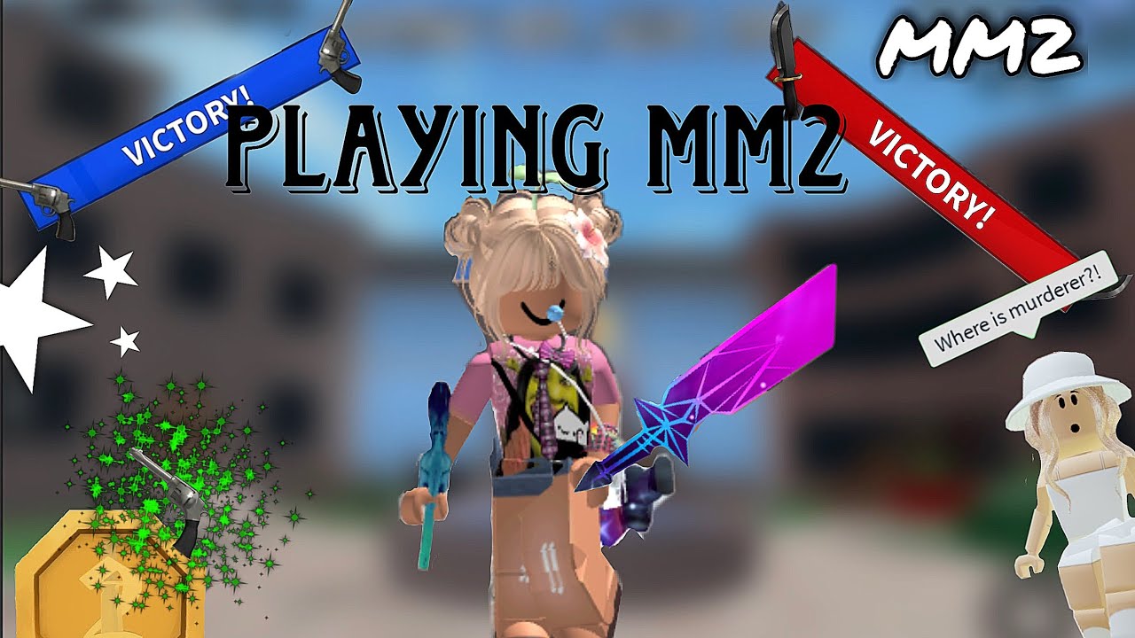 Playing mm2  (TROLLING PPL)😝😝👉👈✨✨