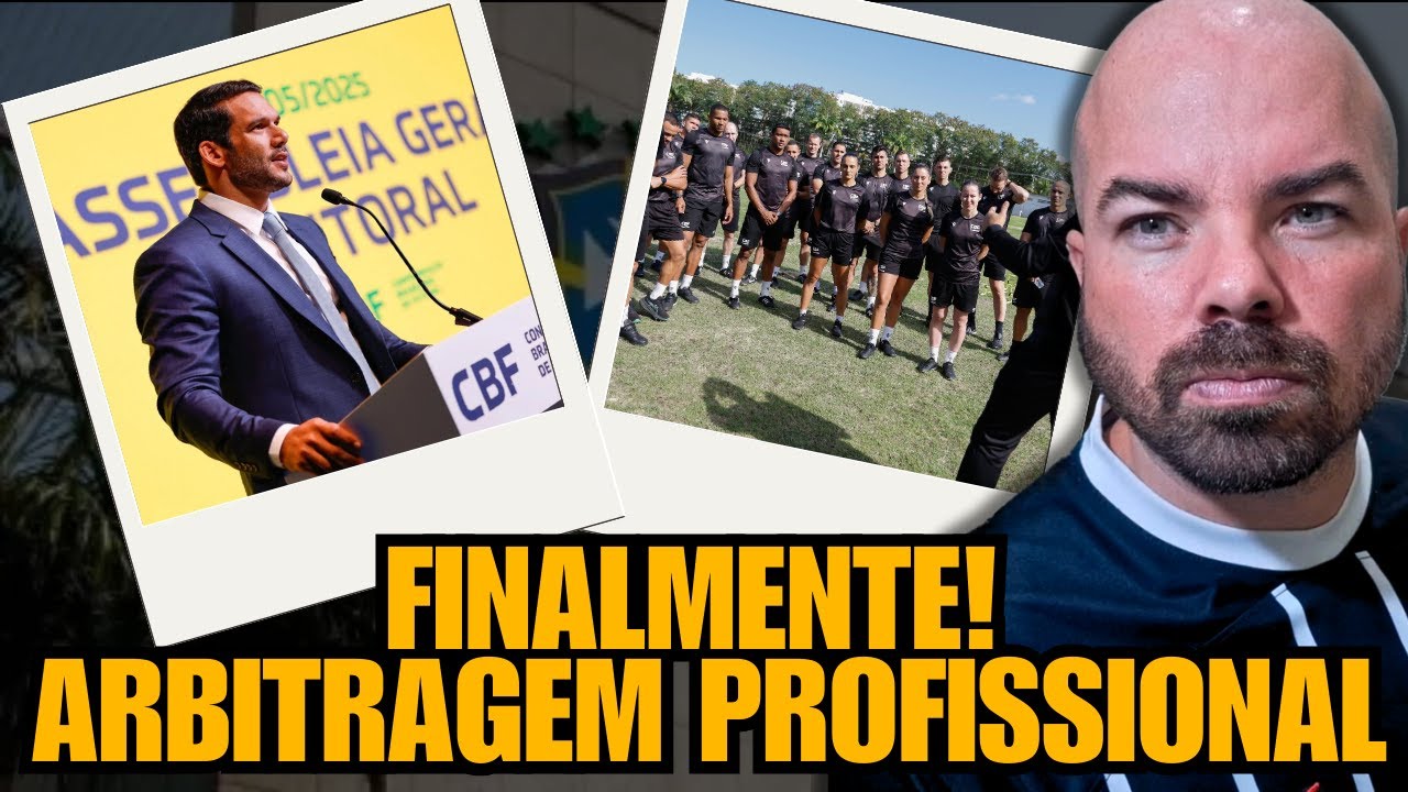 CBF ANUNCIA REVOLUÇÃO NA ARBITRAGEM E TEREMOS ARBITROS PROFISSIONAIS