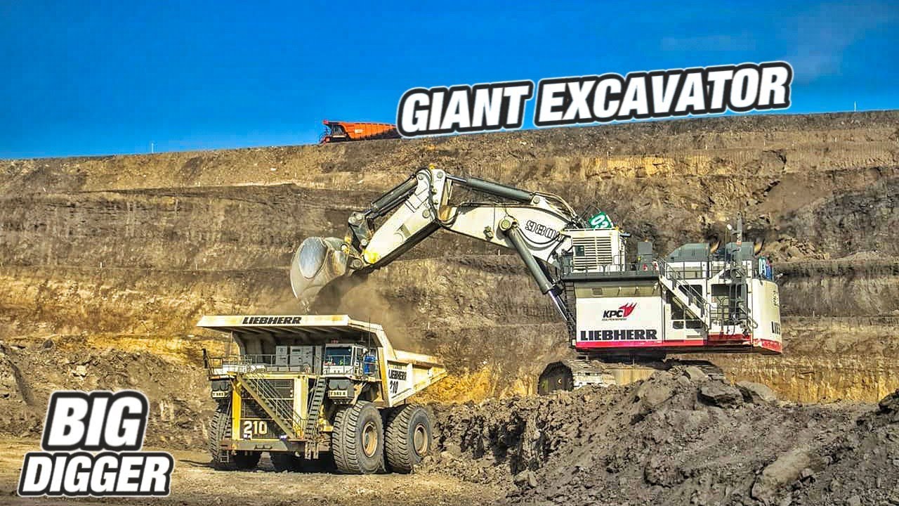 YANG JUMBO - JUMBO ADA DI SINI // GIANT EXCAVATOR AND BIG DUMP TRUCK ON THE MINING