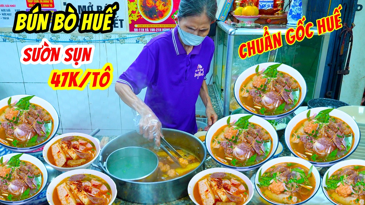 Tiệm Bún Bò Huế Mắm Ruốc Sườn Sụn Siều Ngon Chuẩn Gốc Huế ở Sài Gòn