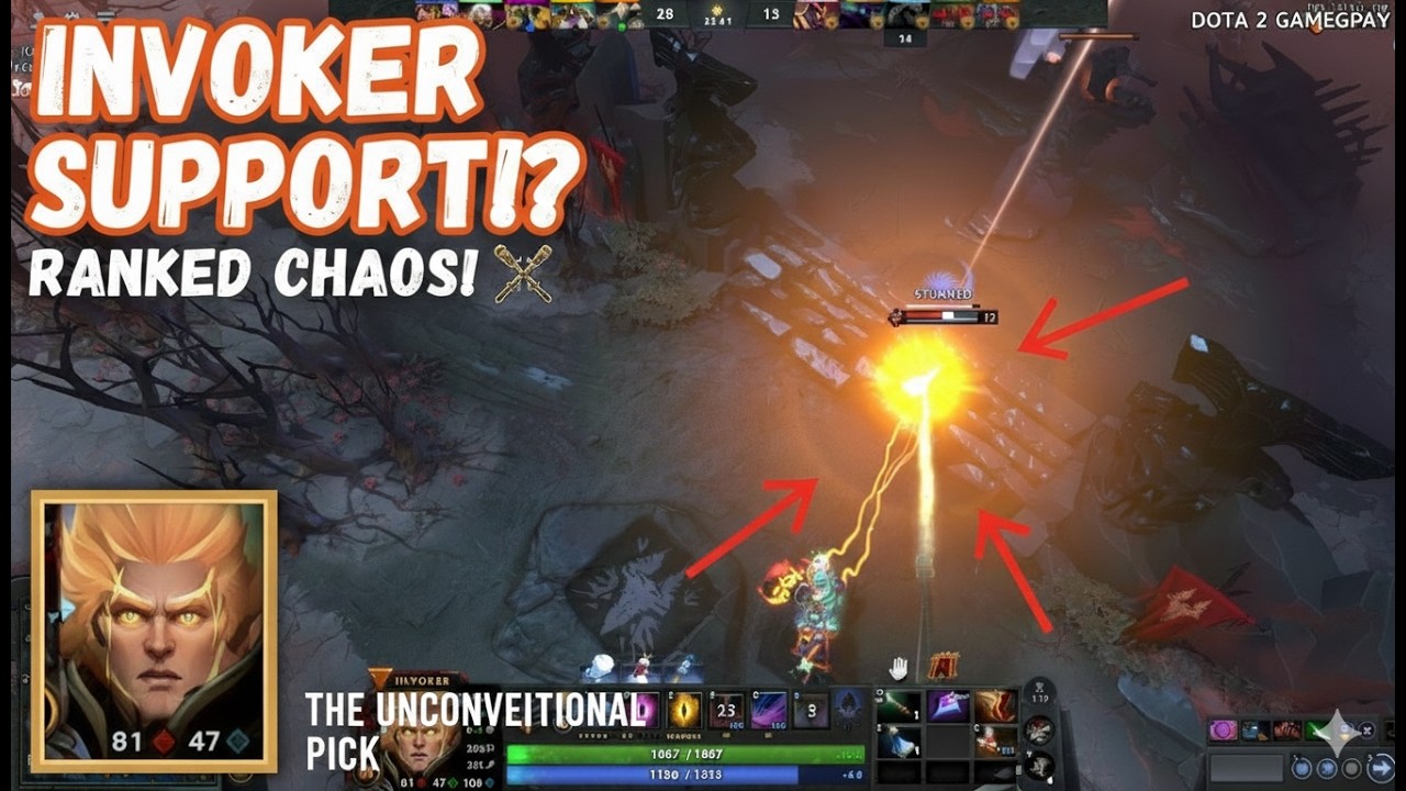 Invoker with refresher almost one hour gameplay
