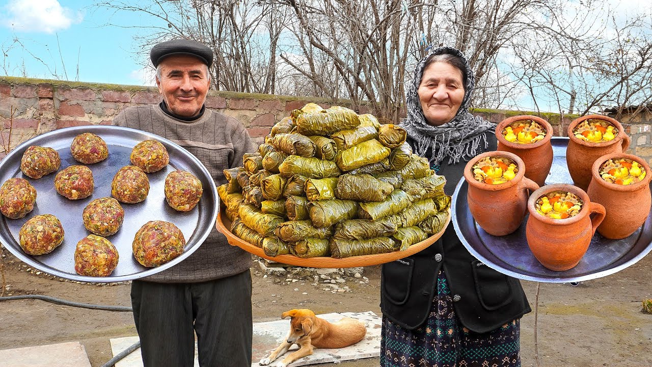 Самые Известные и Вкусные Национальные Блюда Азербайджана! Жизнь Семьи в Деревне!
