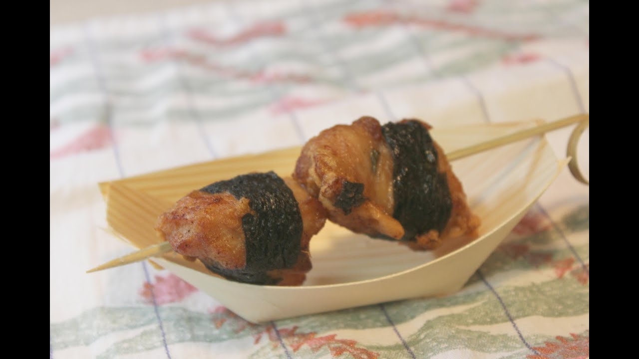 Chicken Wrapped in Nori with CookingAndCrafting