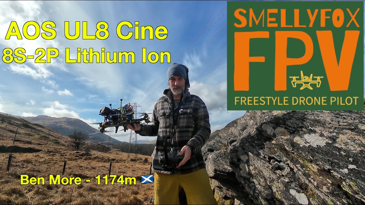 Горный серфинг с кинолифтером! - AOS UL8 Cine 8S литий-ионный FPV
