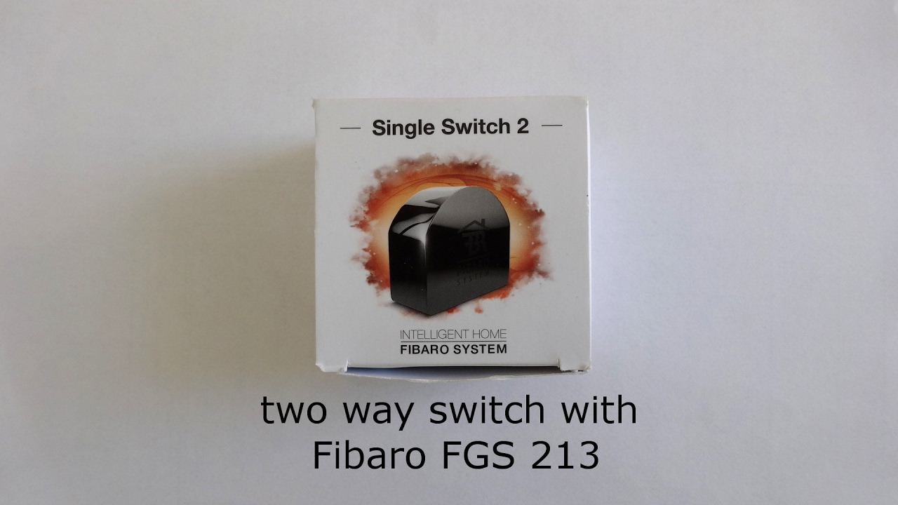 DIY two way switch wiring Fibaro FGS 213 english