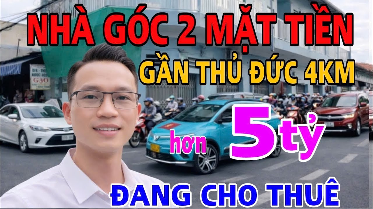 Nhà Góc 2 Mặt Tiền Dĩ An, Cách Thủ Đức 4km. nhỉnh 5 Tỷ. Có Dòng Tiền hơn 10tr/Tháng. #815