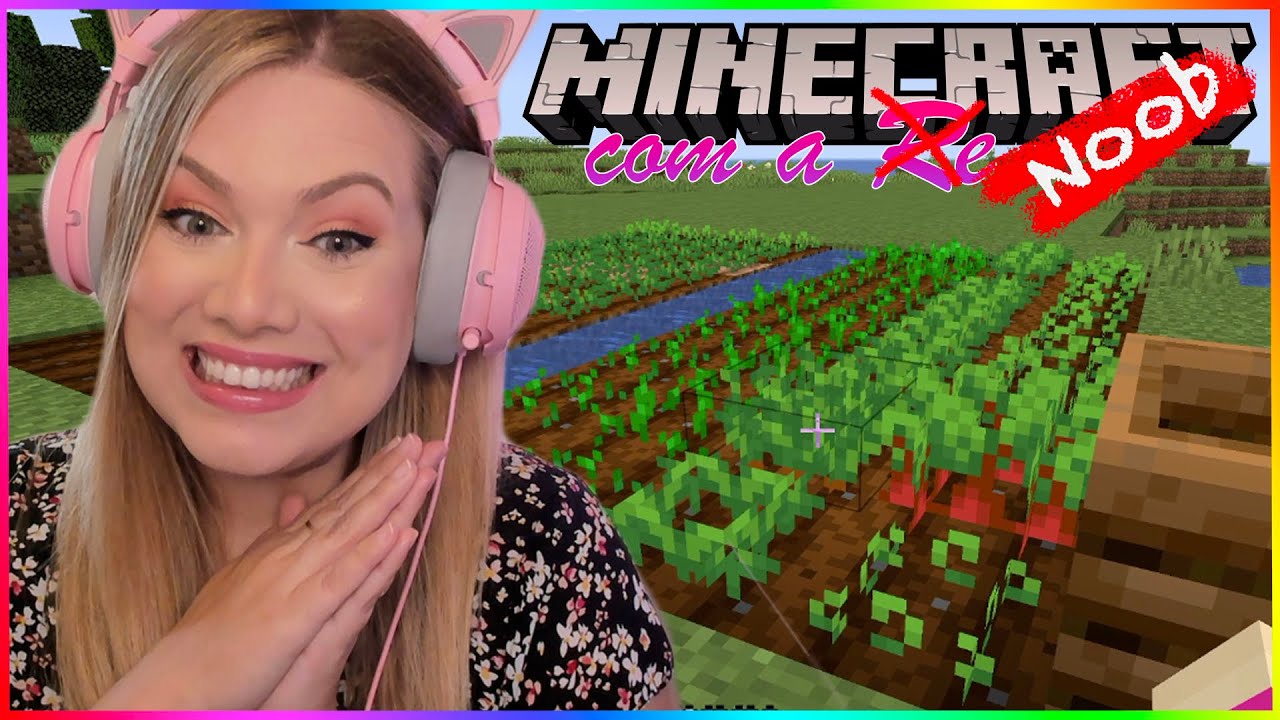 PLANTANDO TRIGO - MINECRAFT COM A NOOB #3