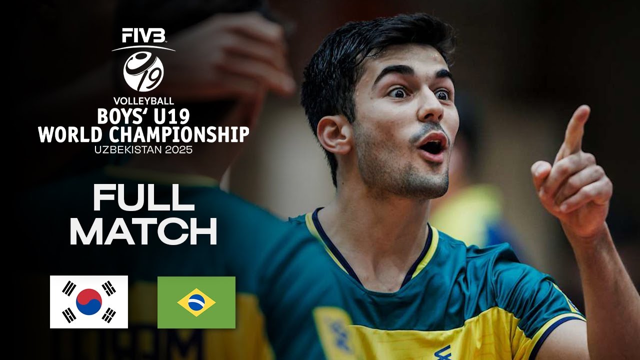 Korea vs. Brazil - Pool D | Boys' U19 World Champs 2025 - Full Match