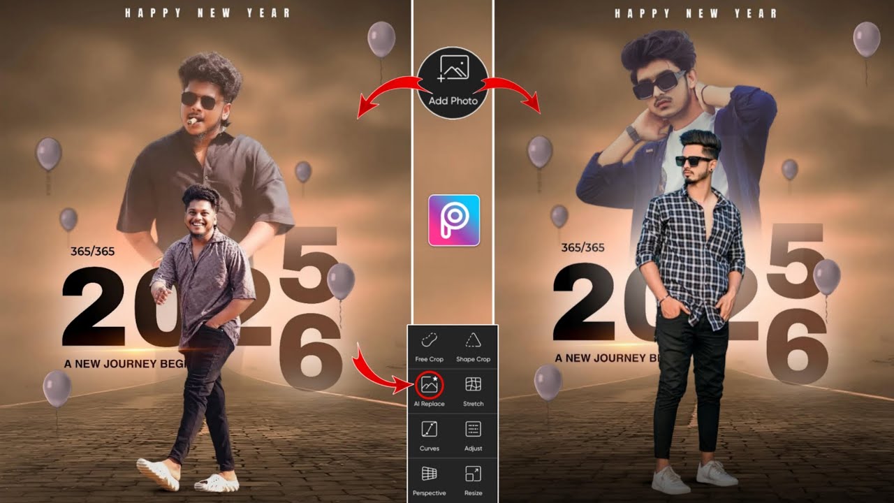 Trending Happy New Year 2026 Photo Editing Picsart | Happy New Year Photo Editing 2026 