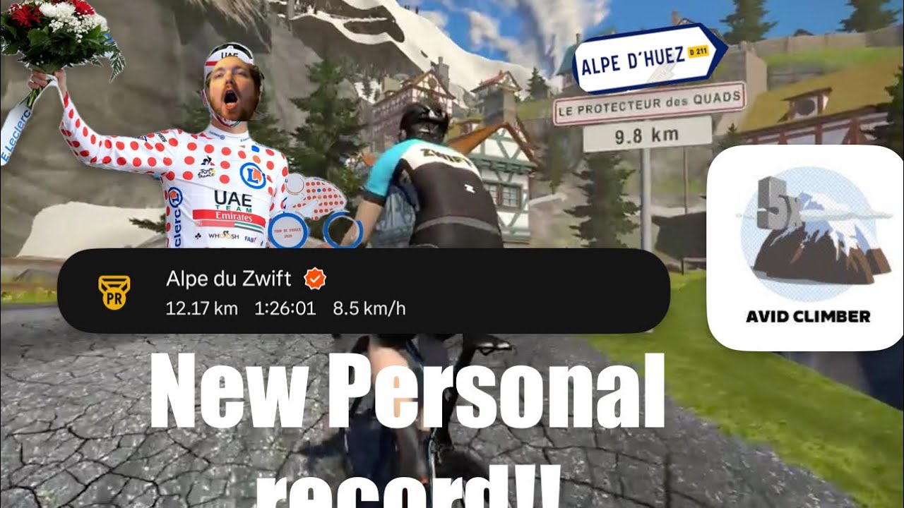 How to get a PR on Alpe du Zwift👀 (it works 100%)