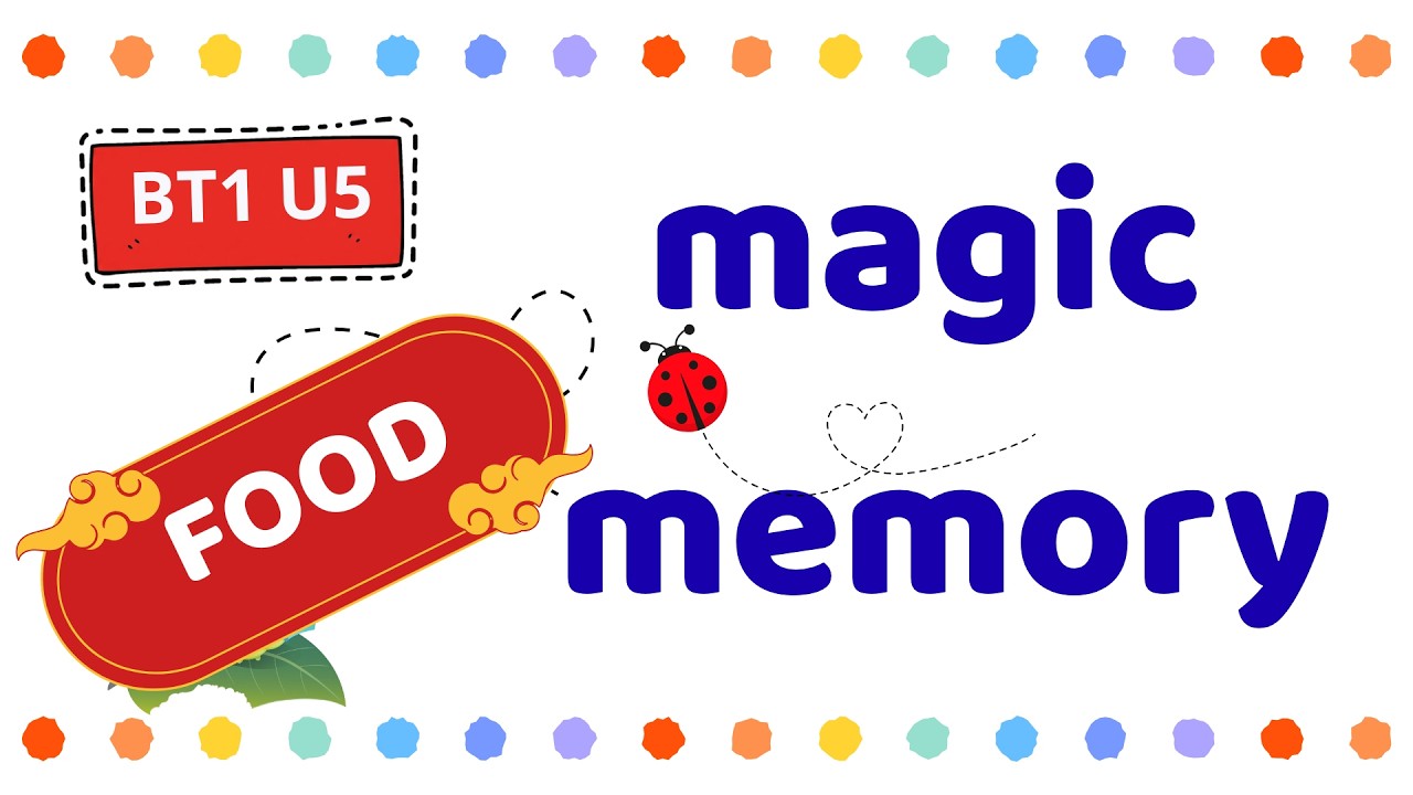 BUGS TEAM 1 Unit 5 - FOOD - Magic Memory