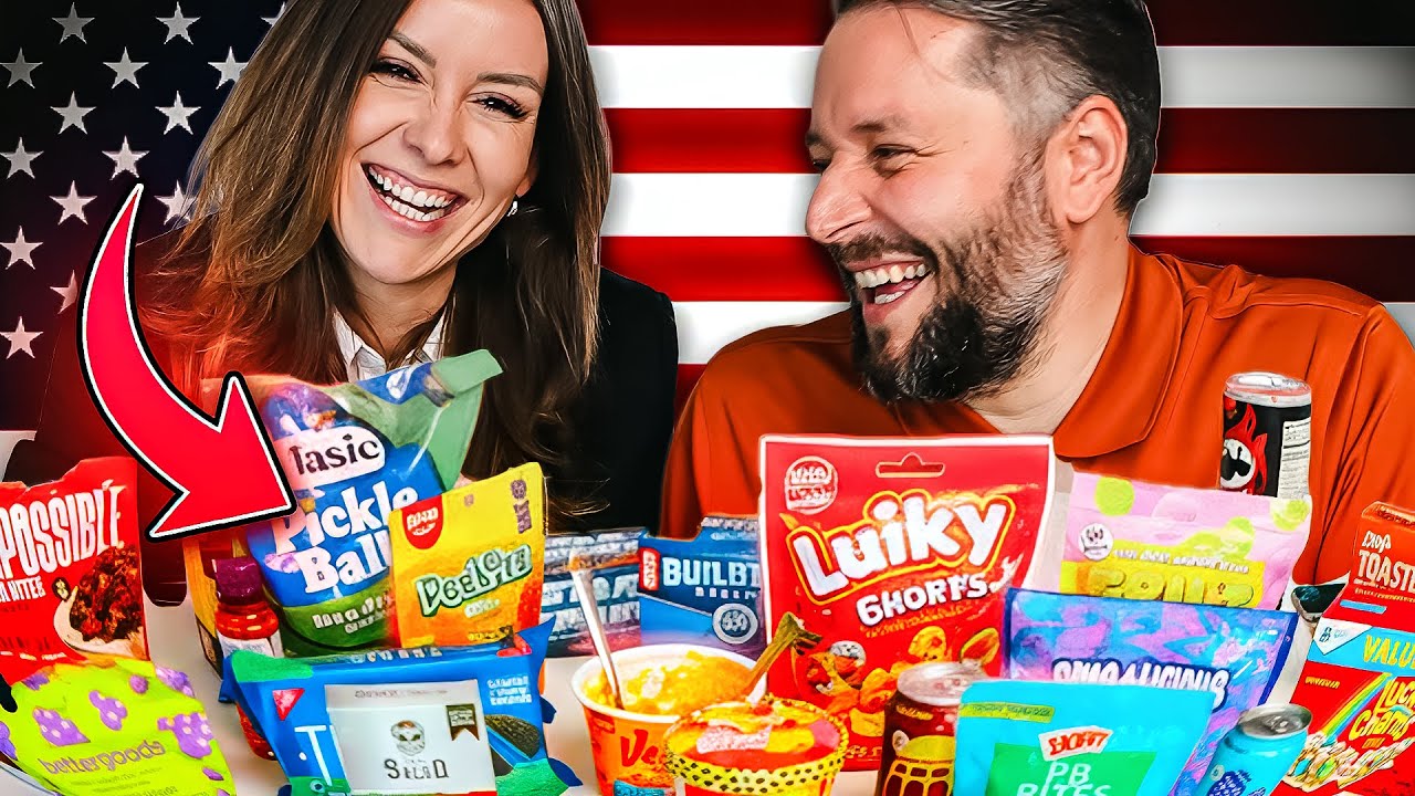 Wir testen AMERIKANISCHE LEBENSMITTEL | mit meiner Schwester