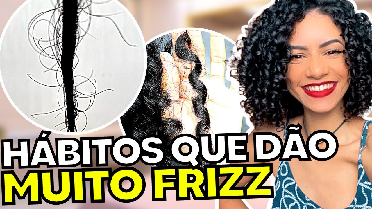 Hábitos que aumentam o frizz no cabelo cacheado | Será que você faz?