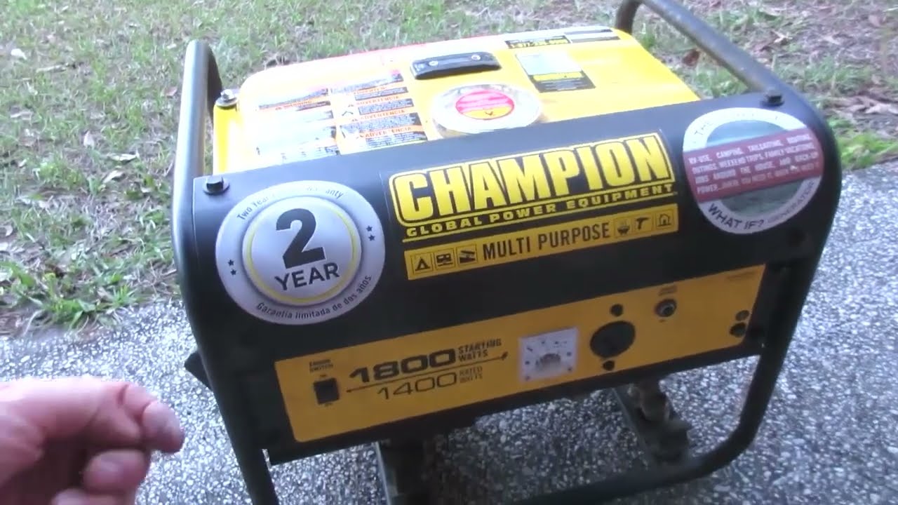 Champion generator, runs but produces no voltage. The first thing to check.