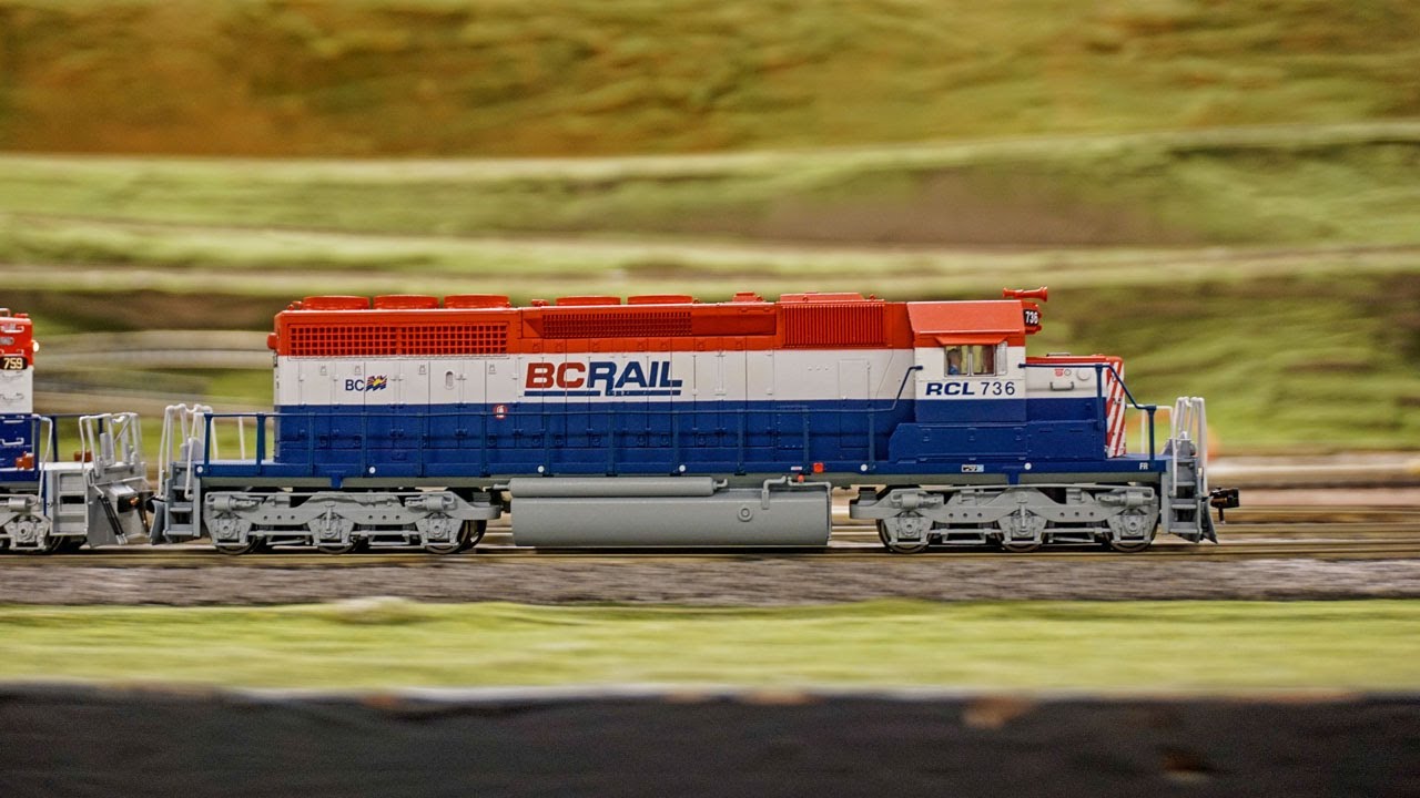 Broadway Limited Paragon 4 BC Rail SD40-2!