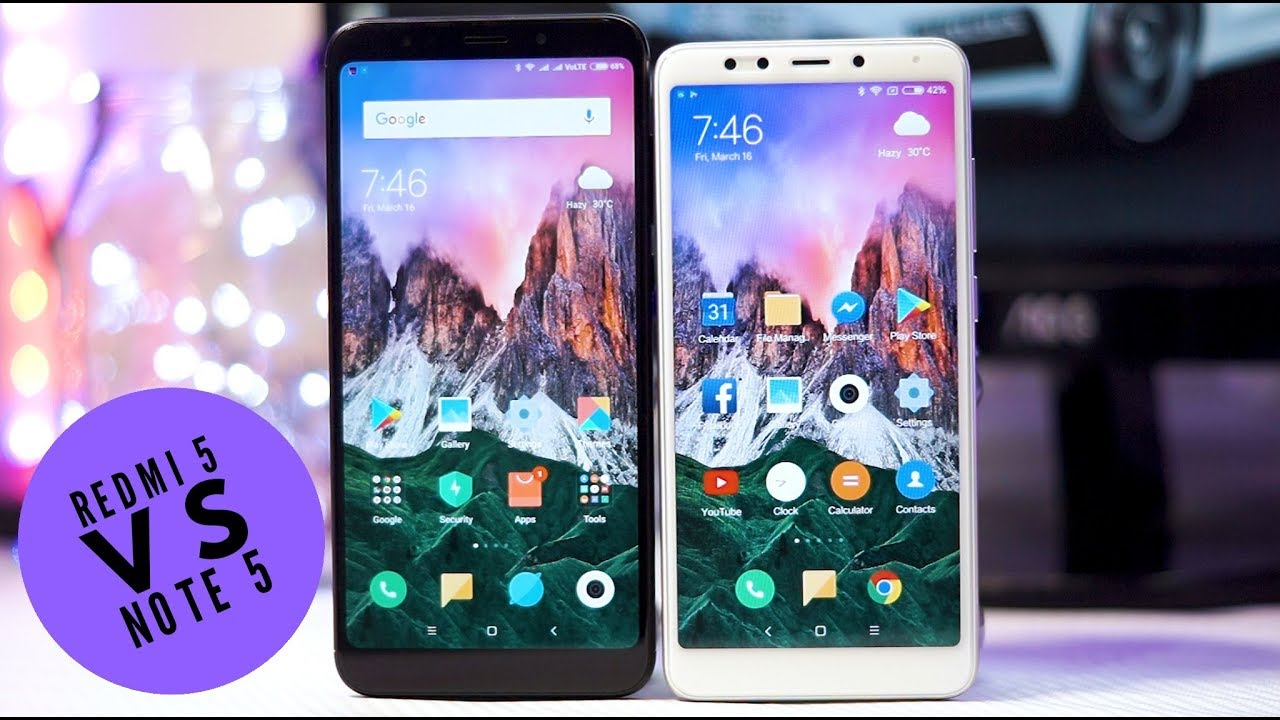 Redmi 5 vs Redmi Note 5 Full Comparison! | Camera, Performance etc
