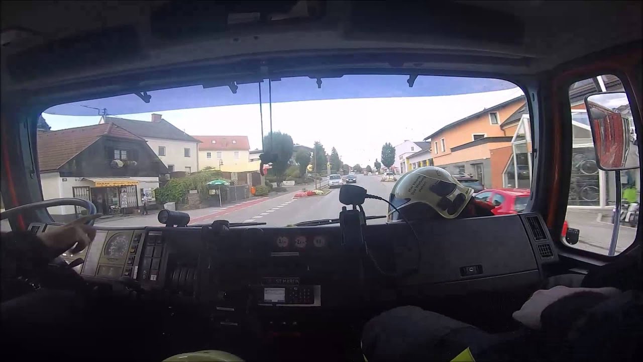 Einsatzfahrt zu einer Liftöffnung am 19. August
