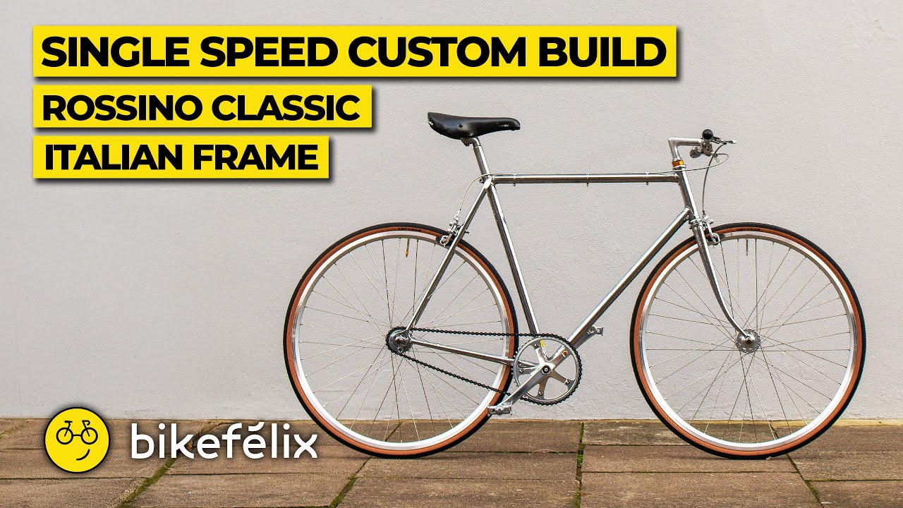 Italian Rossino Bike Frame: Timeless Classic Single Speed Build!