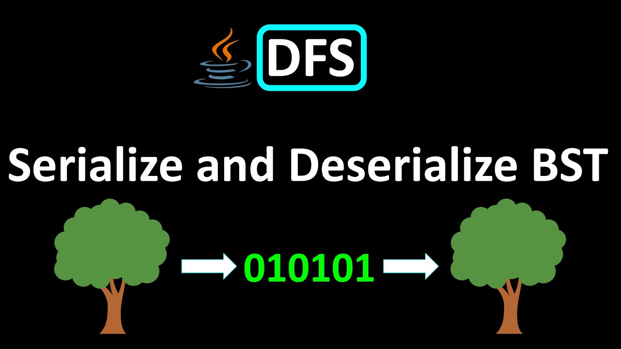 LeetCode - 449. Сериализация и десериализация BST | DFS | Java