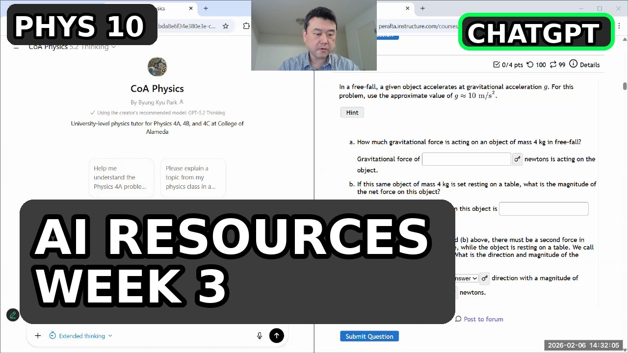 Physics 10 - AI Resources Demo Week 3