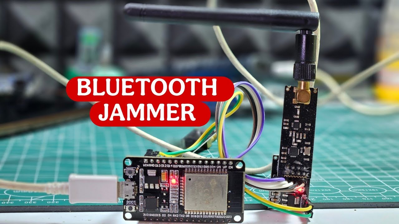 How to Make a Bluetooth Jammer Using ESP32 & NRF24L01 | Step-by-Step Tutorial #jammer #bluetooth