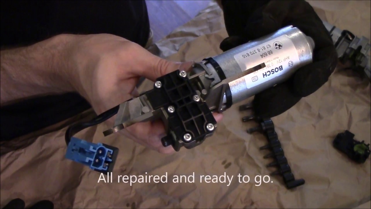 Roof Lock Motor Rebuild / Gear Swap on convertible roadster top for BMW Z4 and E46