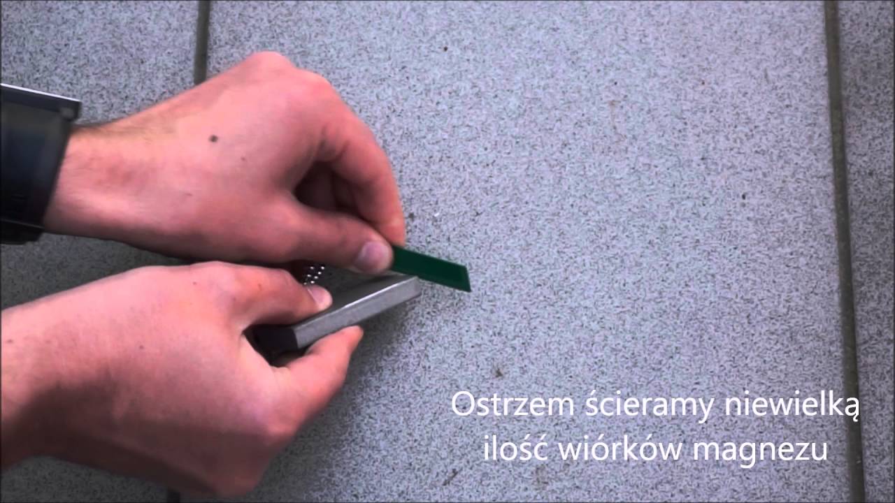 Krzesiwo z magnezem - spos&oacute;b użycia