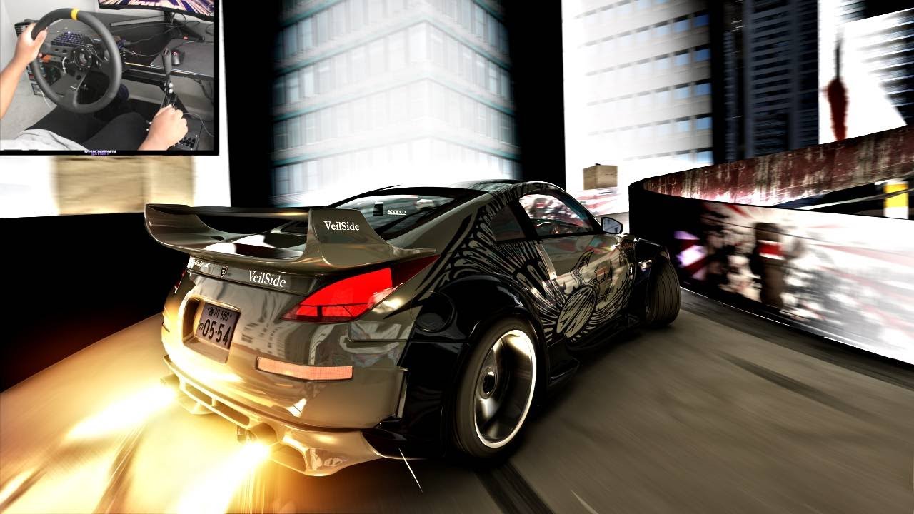 Drifting the Tokyo Drift Parking Lot - Assetto Corsa (Moza R3)