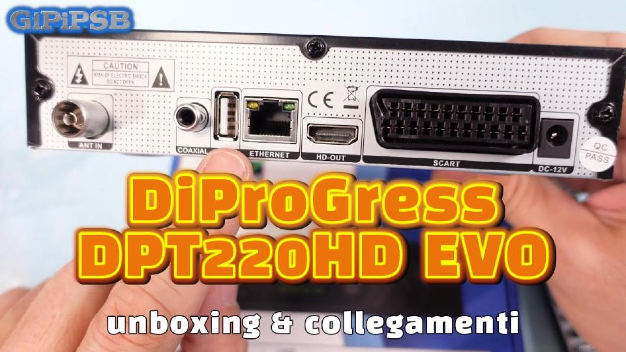 DiProGress DPT220HD EVO Decoder Digitale Terrestre DVB-T2 - Unboxing & Collegamenti