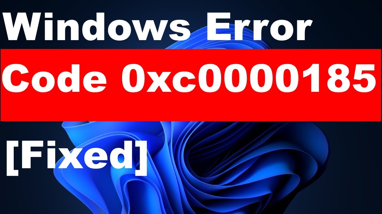 Исправление ошибки BSOD Windows с кодом ошибки 0xc0000185 в Windows 11/10