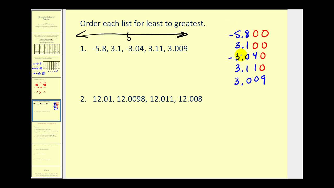 Introduction to Decimal Notation (new version available)