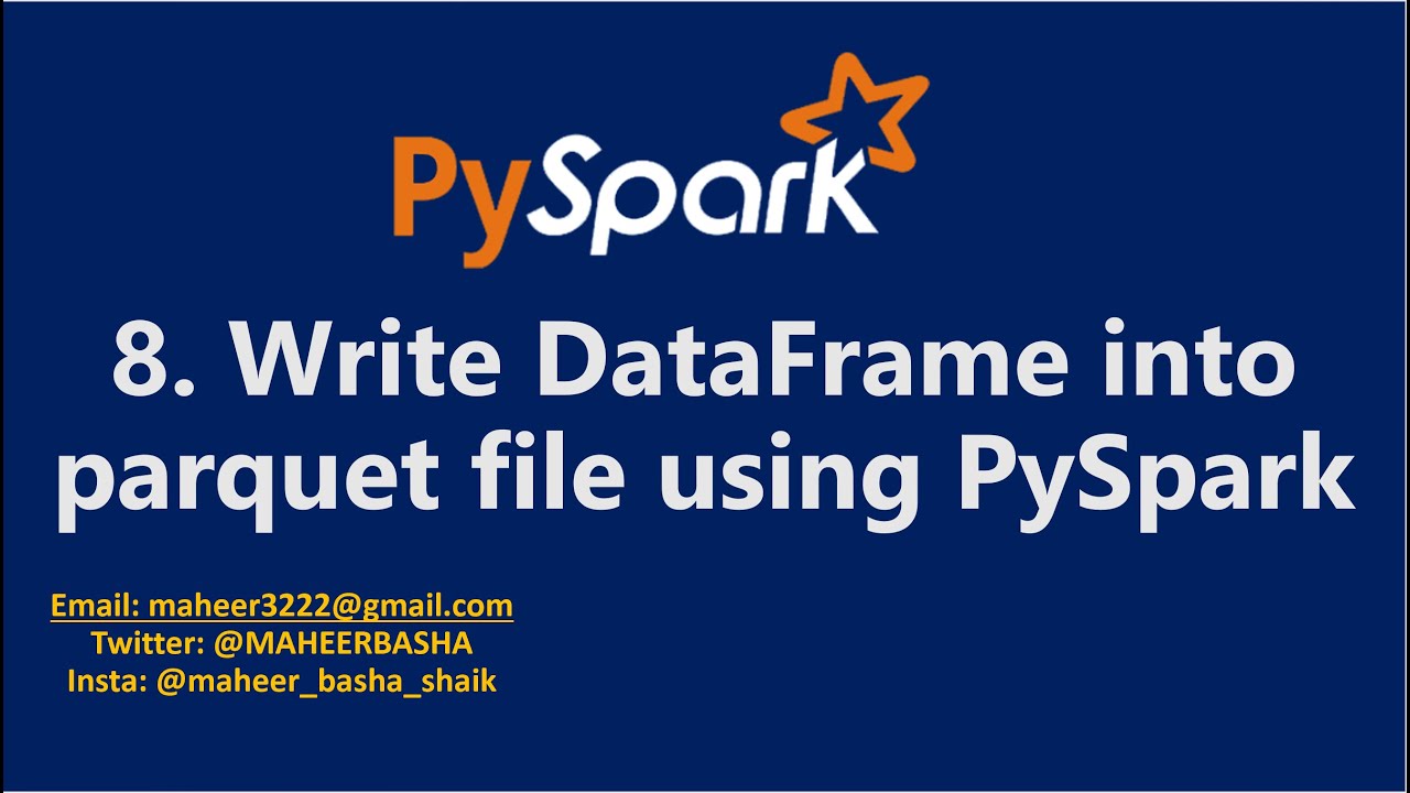 8. Запишите DataFrame в файл Parquet с помощью PySpark | Azure Databricks #pyspark #spark #azures...